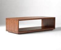 Copenhagen Simple Wooden Coffee Table Furniselan - Rustic Teak