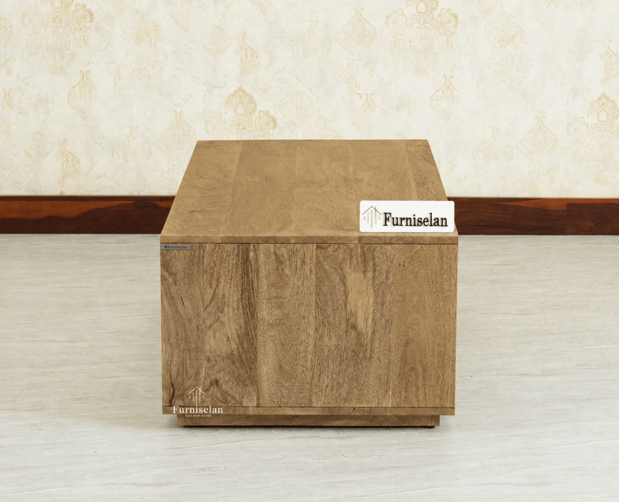Copenhagen Simple Wooden Coffee Table Furniselan - Natural oak Finish