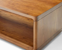 Copenhagen Simple Wooden Coffee Table Furniselan - Rustic Teak