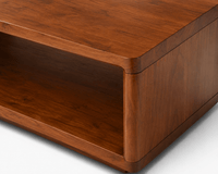 Copenhagen Simple Wooden Coffee Table Furniselan - Brown Finish