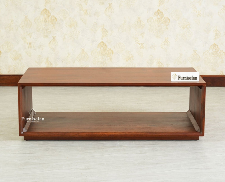 Copenhagen Simple Wooden Coffee Table Furniselan - Brown Finish