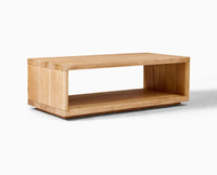 Copenhagen Simple Wooden Coffee Table Furniselan - Natural