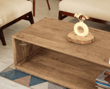 Copenhagen Simple Wooden Coffee Table Furniselan - Natural oak Finish