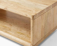 Copenhagen Simple Wooden Coffee Table Furniselan - Natural Finish