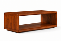 Copenhagen Simple Wooden Coffee Table Furniselan - Brown Finish