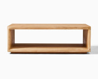 Copenhagen Simple Wooden Coffee Table Furniselan - Natural