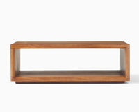 Copenhagen Simple Wooden Coffee Table Furniselan - Rustic Teak