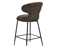Coral Crest Bar Chair – Modern Upholstered Dining Chair for Home & Café Green