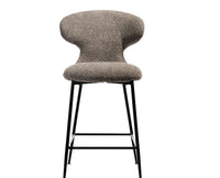 Coral Crest Bar Chair – Modern Upholstered Dining Chair for Home & Café Grey