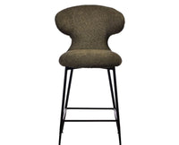 Coral Crest Bar Chair – Modern Upholstered Dining Chair for Home & Café Green