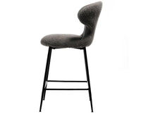 Coral Crest Bar Chair – Modern Upholstered Dining Chair for Home & Café Grey