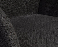 Cotton Hoir Dining Chair with Metal – Modern Upholstered Dining Chair with Metal Legs Furniselan Charcoal Grey
