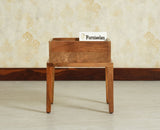 Croatia Solid Wood One Drawer Bedside Table Natural Oak Finish