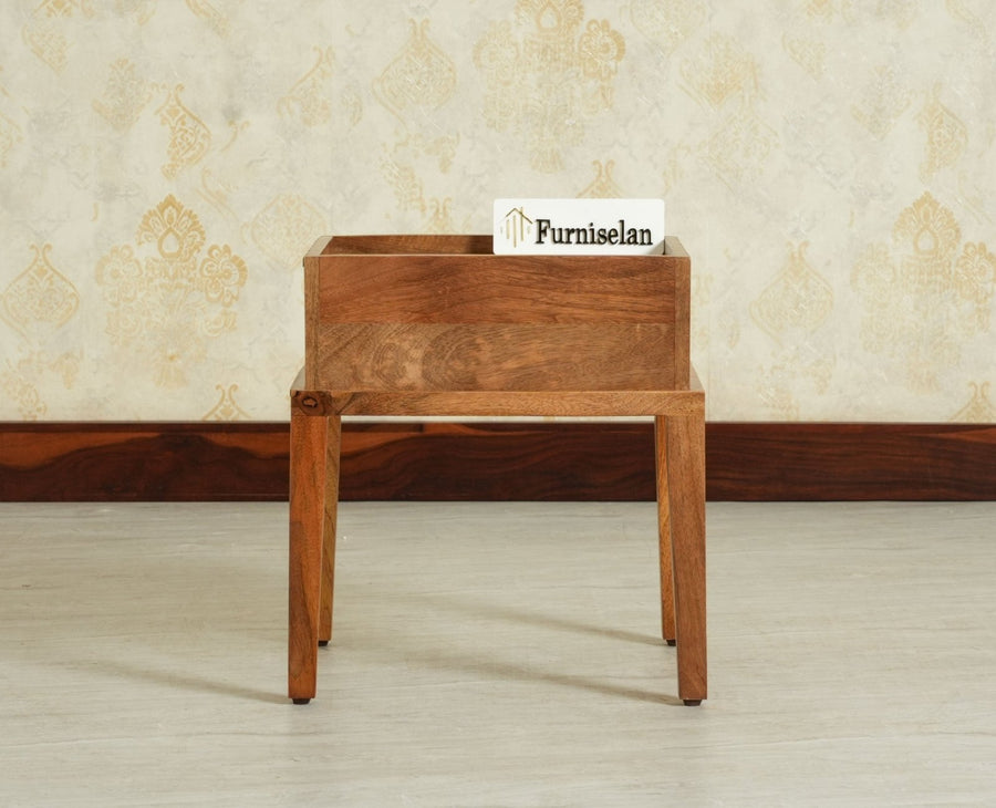Croatia Solid Wood One Drawer Bedside Table Natural Oak Finish