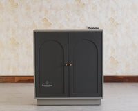 Cuffe Parade Two Door Multipurpose Wooden Sideboard Cabinet - Sideboard - Furniselan - Slate-Grey