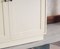 Cuffe Parade Two Door Multipurpose Wooden Sideboard Cabinet - Sideboard - Furniselan - Milky-White