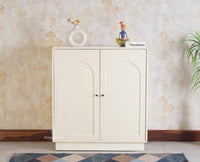 Cuffe Parade Two Door Multipurpose Wooden Sideboard Cabinet - Sideboard - Furniselan - Milky-White