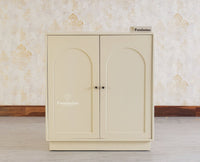 Cuffe Parade Two Door Multipurpose Wooden Sideboard Cabinet - Sideboard - Furniselan - Milky-White