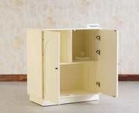 Cuffe Parade Two Door Multipurpose Wooden Sideboard Cabinet - Sideboard - Furniselan - Milky-White
