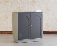 Cuffe Parade Two Door Multipurpose Wooden Sideboard Cabinet - Sideboard - Furniselan - Slate-Grey