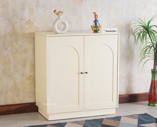 Cuffe Parade Two Door Multipurpose Wooden Sideboard Cabinet - Sideboard - Furniselan - Frosty White