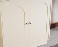 Cuffe Parade Two Door Multipurpose Wooden Sideboard Cabinet - Sideboard - Furniselan - Milky-White