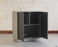 Cuffe Parade Two Door Multipurpose Wooden Sideboard Cabinet - Sideboard - Furniselan - Slate-Grey