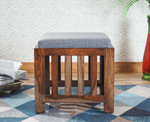 Cuttack Stool Ottoman Poufee Furniselan - Teak-Finish