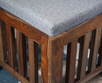 Cuttack Stool Ottoman Poufee Furniselan - Teak-Finish