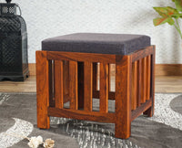 Cuttack Stool Ottoman Poufee Furniselan - Maple-Finish