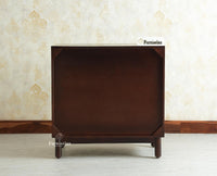 Cyprus Solid Wood Two Door Sideboard Furniselan grey finish