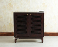 Cyprus Solid Wood Two Door Sideboard Furniselan grey finish