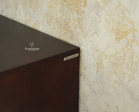 Cyprus Solid Wood Two Door Sideboard Furniselan grey finish