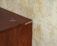 Cyprus Solid Wood Two Door Sideboard Furniselan brown finish