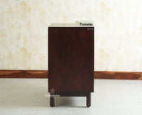 Cyprus Solid Wood Two Door Sideboard Furniselan grey finish