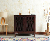 Cyprus Solid Wood Two Door Sideboard Furniselan grey finish