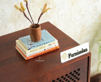 Cyprus Solid Wood Two Door Sideboard Furniselan brown finish