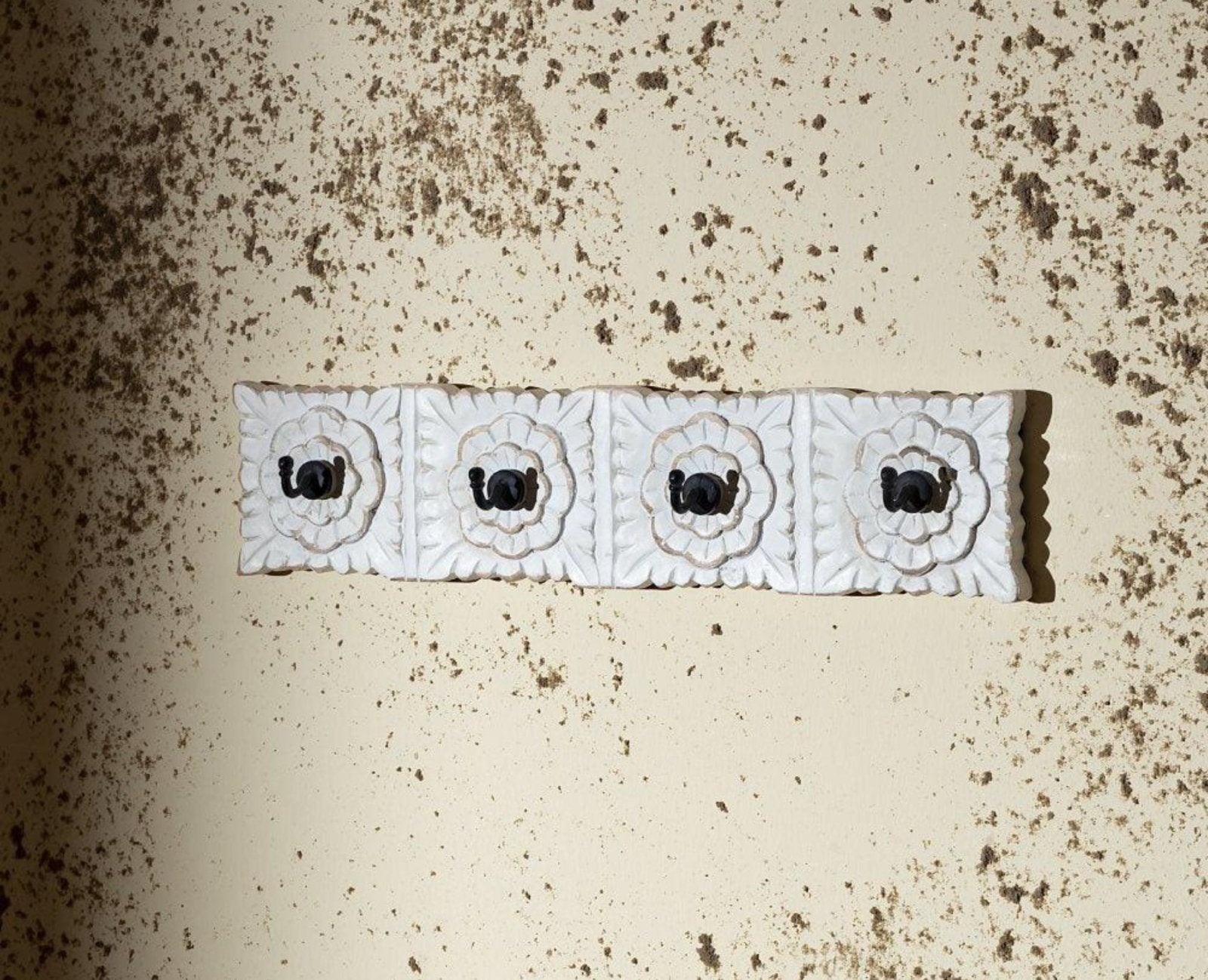 Dalston Wooden wall Shelve Hanger Furniselan Antique Cream and Gold