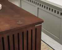 Deccan Slatted Trunk Box Storage Coffee Table - Coffee Table - Furniselan