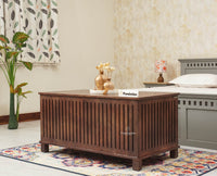 Deccan Slatted Trunk Box Storage Coffee Table - Coffee Table - Furniselan