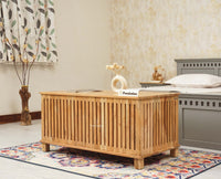 Deccan Slatted Trunk Box Storage Coffee Table - Coffee Table - Furniselan