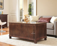 Deccan Slatted Trunk Box Storage Coffee Table - Coffee Table - Furniselan