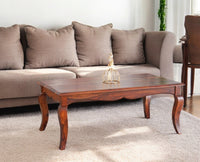 Denmark Sheesham Wood Coffee Table Furniselan - Maple-Finish