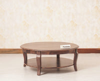 Denmark Sheesham Wood Round Coffee Table Furniselan - Grey-Finish