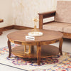 Denmark Sheesham Wood Round Coffee Table - Coffee Table - Furniselan - Teak-Finish
