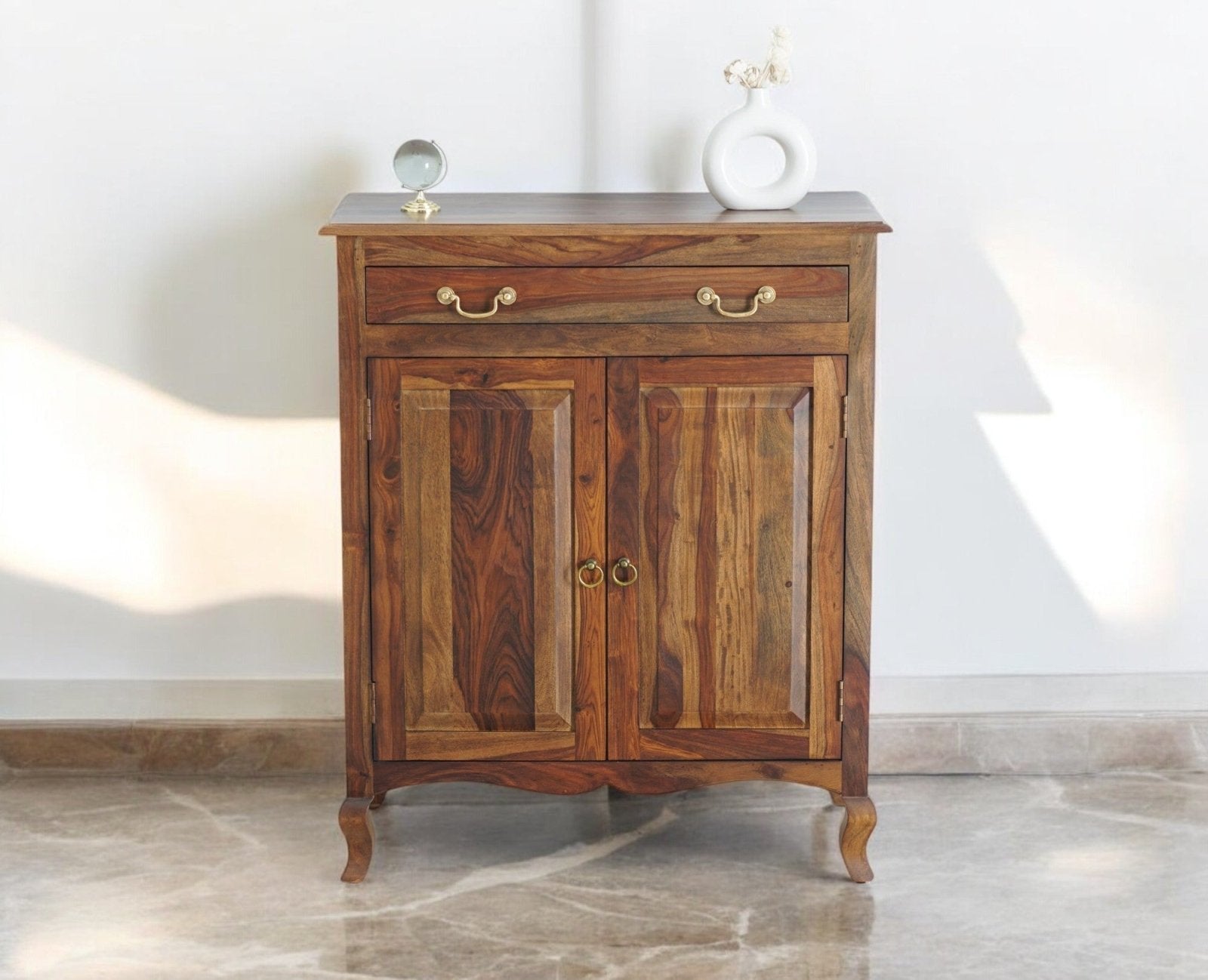 Buy Online Denmark Sheesham Wood Shoe Rack