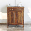 Denmark Sheesham Wood Shoe Rack Furniselan - Teak-Finish