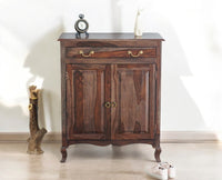 Denmark Sheesham Wood Shoe Rack Furniselan - Grey-Finish