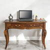 Denmark Two Drawer Study and Laptop Table - Study Table - Furniselan - Teak-Finish
