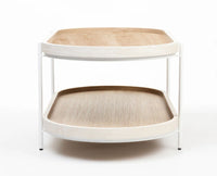 Dolla Wooden Coffee Table Oak & White